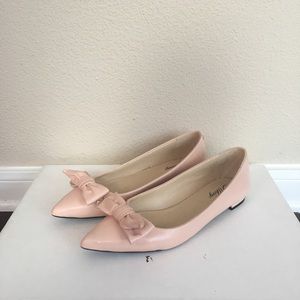 Pink Leather Flats 7.5US.